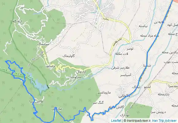 ترک جی پی اس جنگل پیمایی در اطراف سد میجران- جنت رودبار