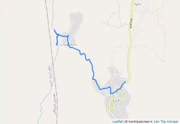 ترک جی پی اس آبشار خاوه قم ( آبشار باغچه نبات )