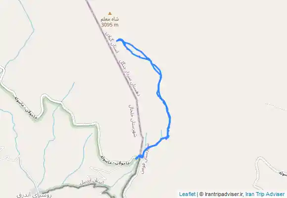 ترک جی پی اس ماسوله.اندره به قله شاه معلم