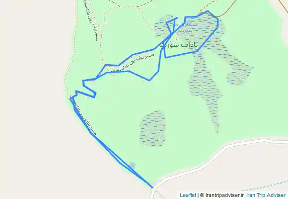 ترک جی پی اس مسیر پیاده روی باداب سورت