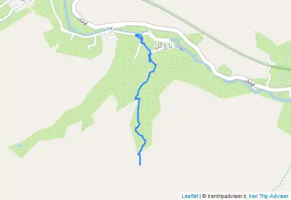 ترک جی پی اس مسیر روستای باغ گل به سمت آبشار باغ گل