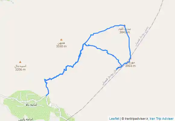 ترک جی پی اس قله مهرچال- قله پیرزن کلوم- قله سای از امامه