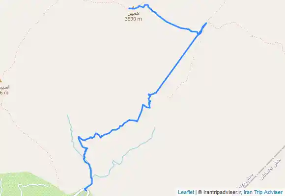 ترک جی پی اس قله همهن از امامه بالا