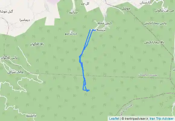 ترک جی پی اس قله کاکوه سیاهکل