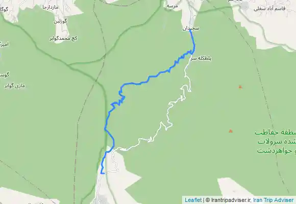 ترک جی پی اس مسیر روستای دوآب به جواهر دشت