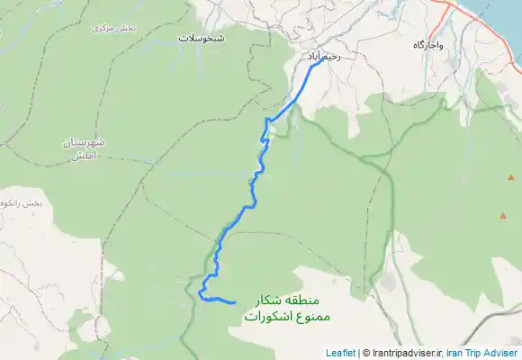 ترک جی پی اس پیمایش مسیر سجیران به سمت آب معدنی