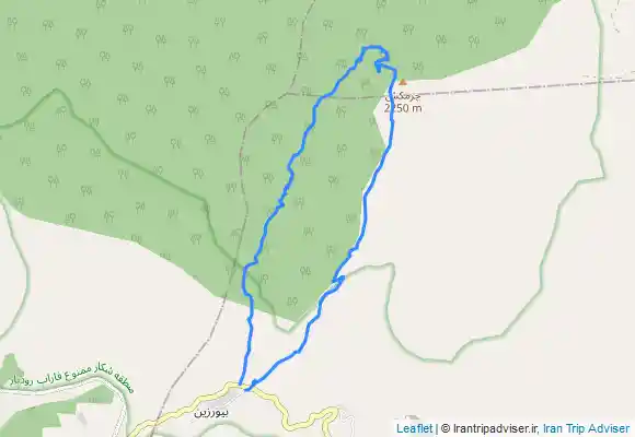 ترک جی پی اس قله چرم کش