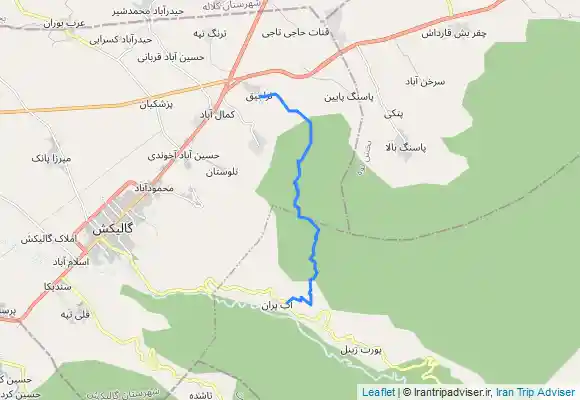 ترک جی پی اس قله نیلکوه از تراجیق به روستای آبپران(قزلق)