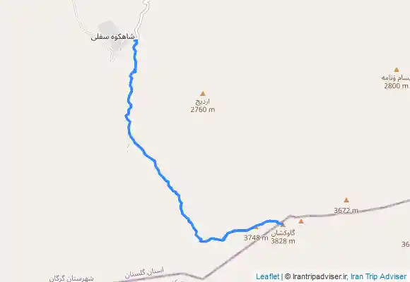 ترک جی پی اس قله گاوکشان