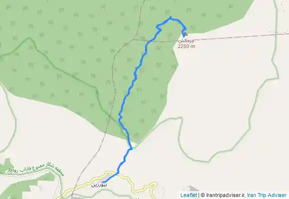 ترک جی پی اس قله چرم کش