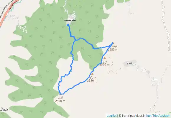 ترک جی پی اس قله سرکوه و عباسعلی