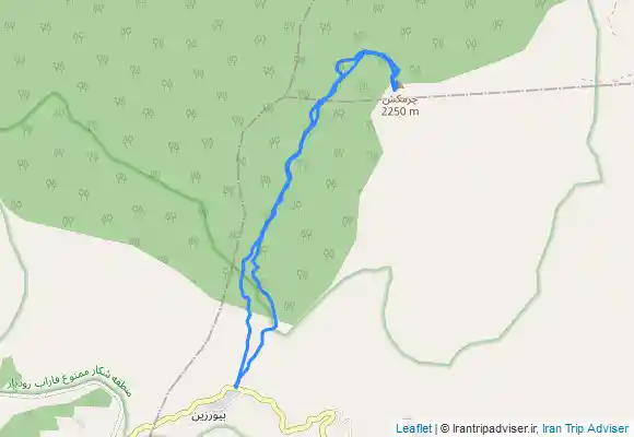 ترک جی پی اس قله چرم کش