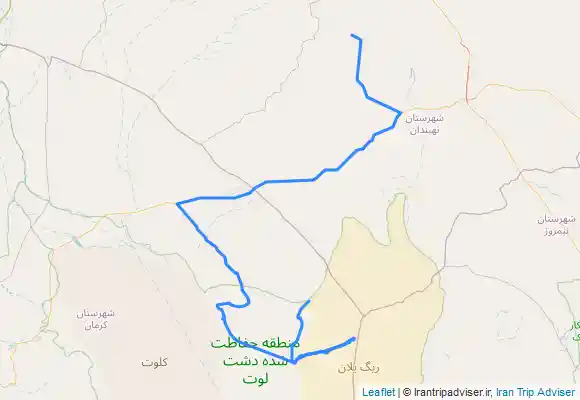 ترک جی پی اس بیابان لوت