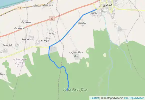 ترک جی پی اس آبشار میرانلو (پاپیون)