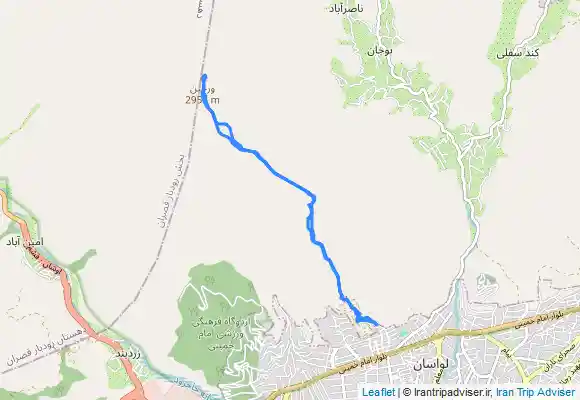 ترک جی پی اس قله ورجین از لواسان