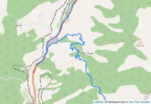 ترک جی پی اس قله سرخنی سوادکوه