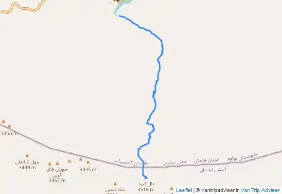 ترک جی پی اس قله یال کبود