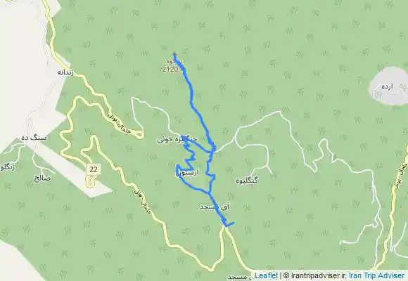 ترک جی پی اس گنگلیوه به شاه برزکوه