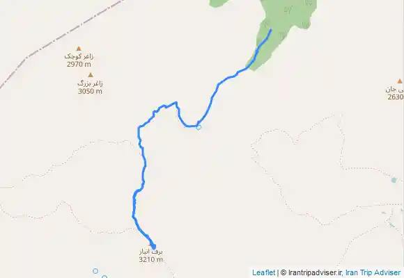 ترک جی پی اس قله برف انبار قم