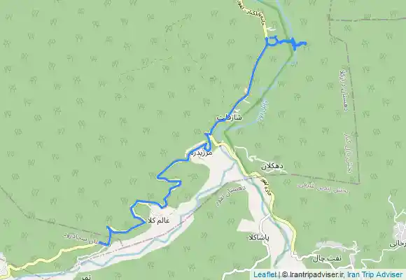 ترک جی پی اس آبشار تزر