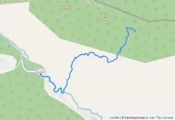 ترک جی پی اس منزل کوه قله 2 از روستای پا قلعه