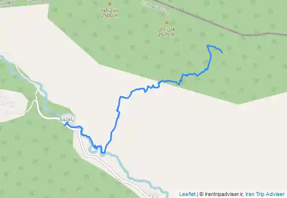 ترک جی پی اس منزل کوه قله 2 ( هلی چال) از روستای پا قلعه