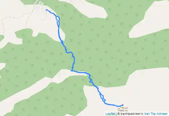 ترک جی پی اس قله سرخنی از مسیر شورکچال