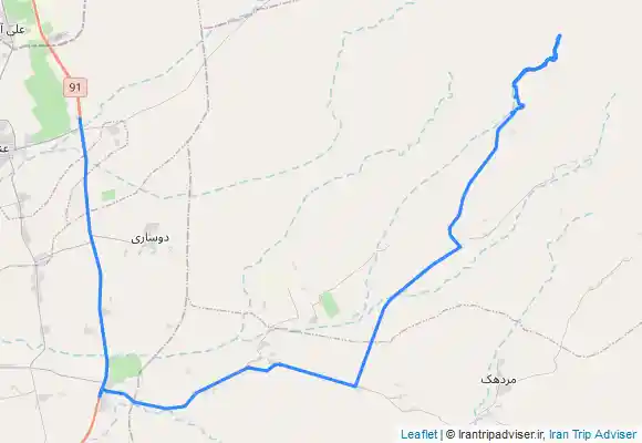 ترک جی پی اس به سمت آبشار رودفرق