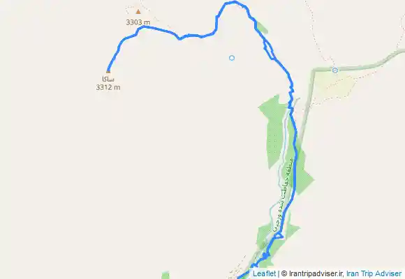 ترک جی پی اس Saka Peak from Afjeh Village - قله ساکا از روستای افجه