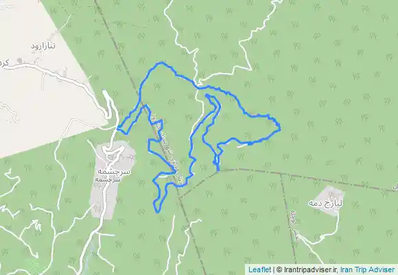 ترک جی پی اس سرچشمه به اته کوه برگشت از جاده