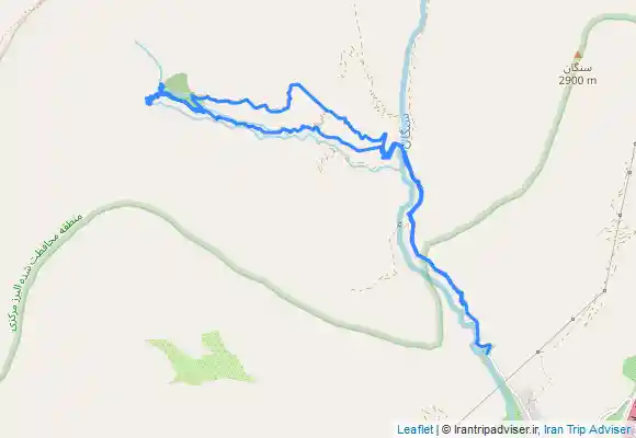 ترک جی پی اس آبشار سنگان