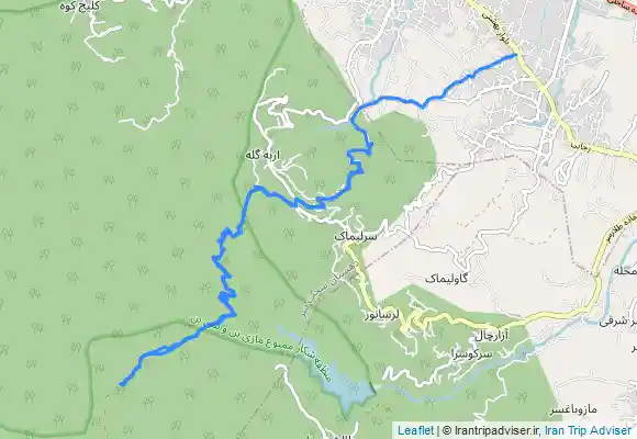 ترک جی پی اس پیمایش مسیر کتالم، اربکله، امامزاده بنشکی