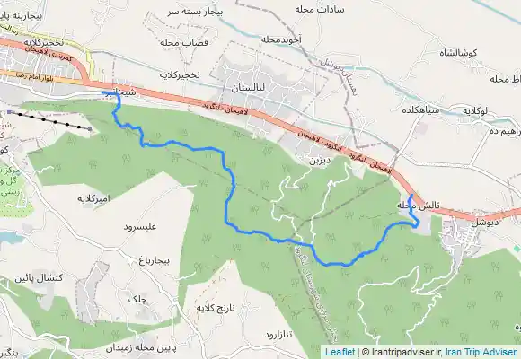 ترک جی پی اس تالش محله به شیخانبر