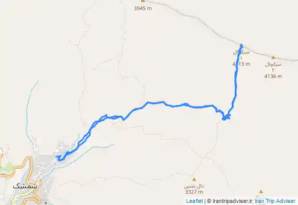 ترک جی پی اس صعود به قله سرکچال ۳ از روستای سپیدستان