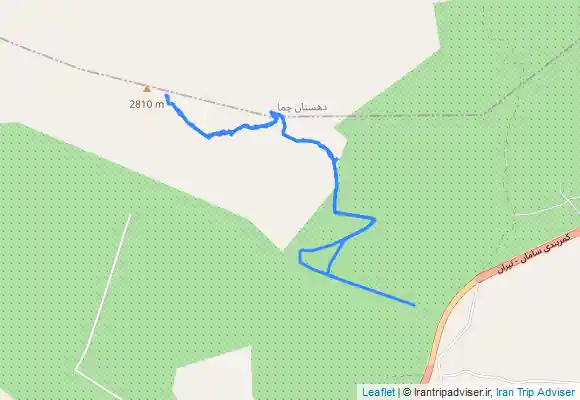 ترک جی پی اس مسیر رفت وبرگشت قله شیراز سامان