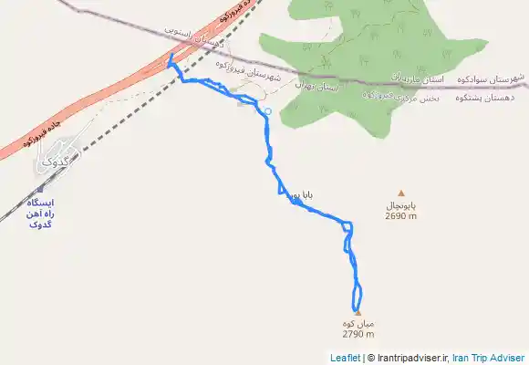 ترک جی پی اس گدوک قله پاپونچال