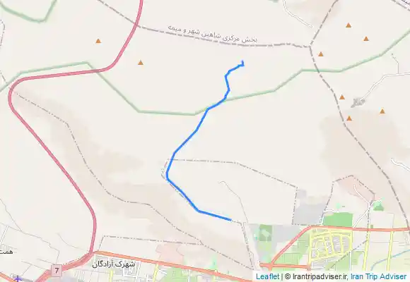 ترک جی پی اس صعود به قله و چشمه کشکول نجف آباد