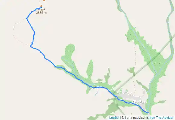 ترک جی پی اس قله قوچگر از دیزباد بالا