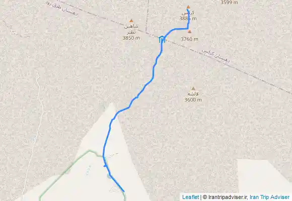 ترک جی پی اس فرود زمستانه کرکس کوه