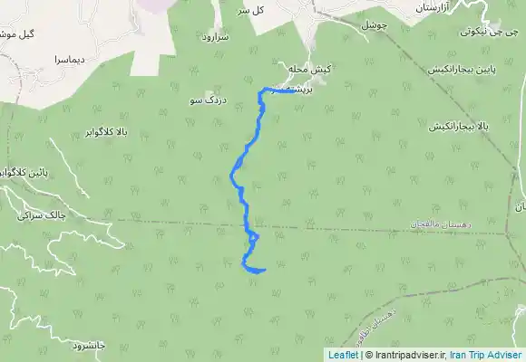 ترک جی پی اس بورپشته به کاکوه و برعکس