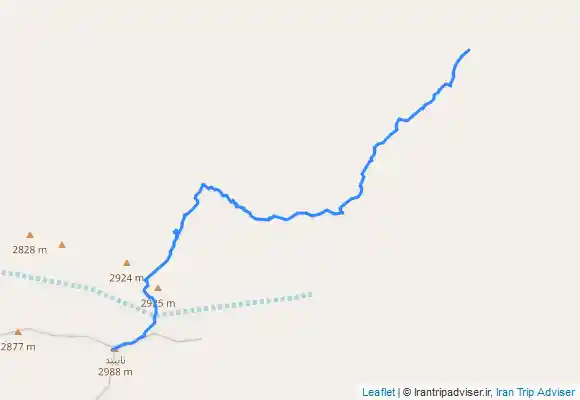 ترک جی پی اس قله نایبند از مسیر محیط زیست