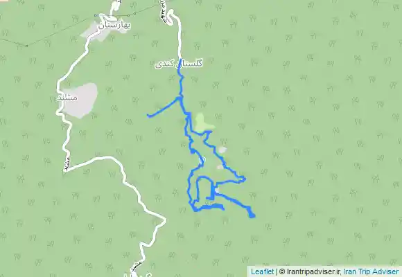 ترک جی پی اس جمعه ۲۶ اسفند ۱۴۰۱ بهارستان آبشار هوژیه کلبه جلیل عمو بهارستان