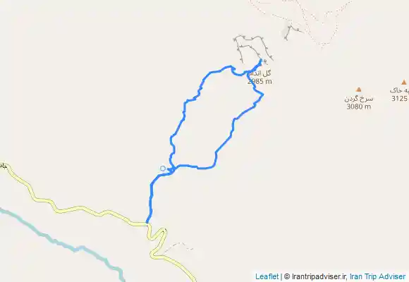 ترک جی پی اس قله گل اندام