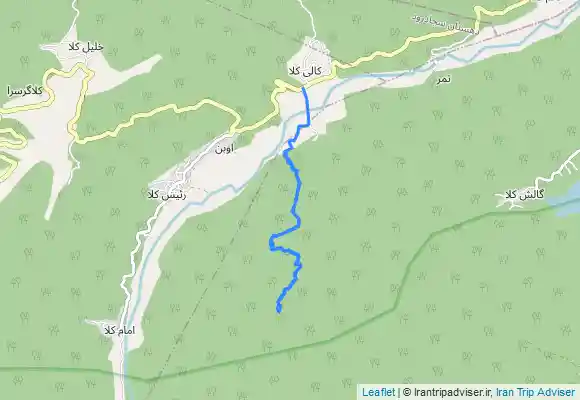 ترک جی پی اس Darzikola to Anjilika waterfall (آبشار انجیلی کا)