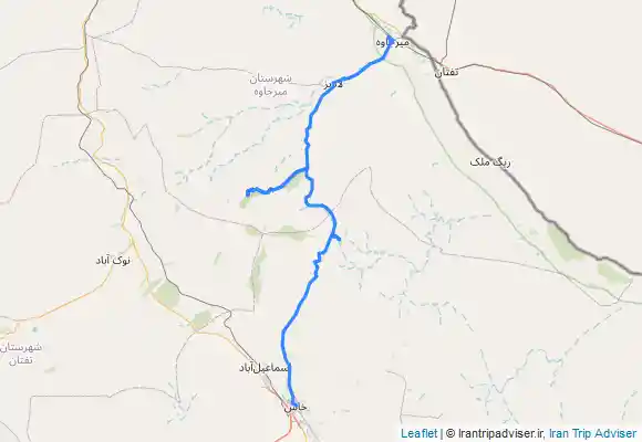 ترک جی پی اس MIRJAVE, LADIZ میرجاوه، چشمه غار لادیز، قبرستان هفتادملا