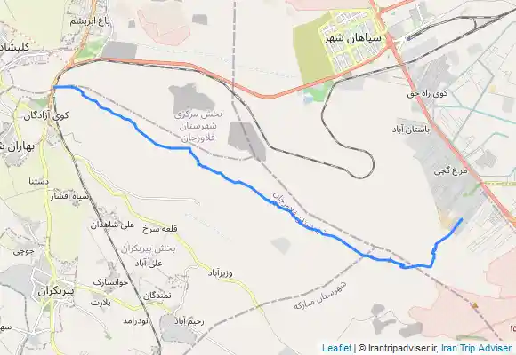 ترک جی پی اس خط الراس شاه کوه به گردنه آبنیل