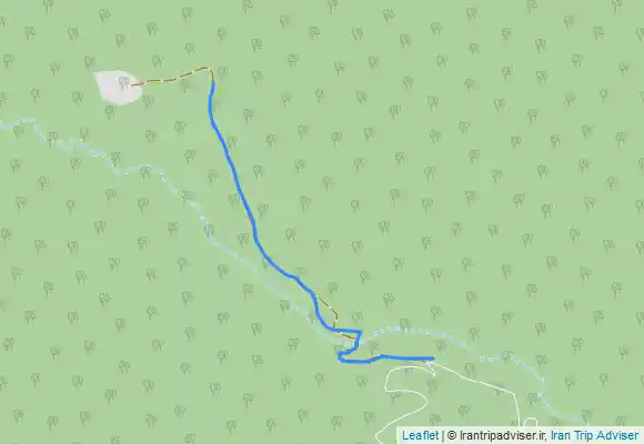 ترک جی پی اس مسیر ماشین رو تا ورودی دره پای طوف