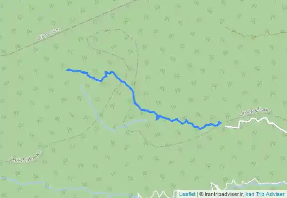 ترک جی پی اس پیمایش ۱۵ کیلومتری آبشار لاتون (وارزاو) از روستای کوته کونه