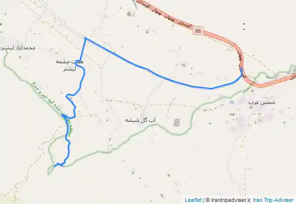 ترک جی پی اس آبشار کیوان لیشتر-دهستان لیشتر