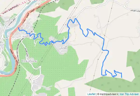 ترک جی پی اس آبگیر گلدیان به رودبار